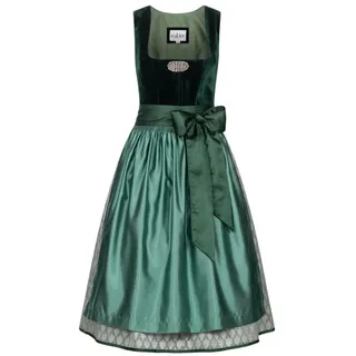 Nübler Dirndl midi Malies in Dunkelgrün | Gr.: 38