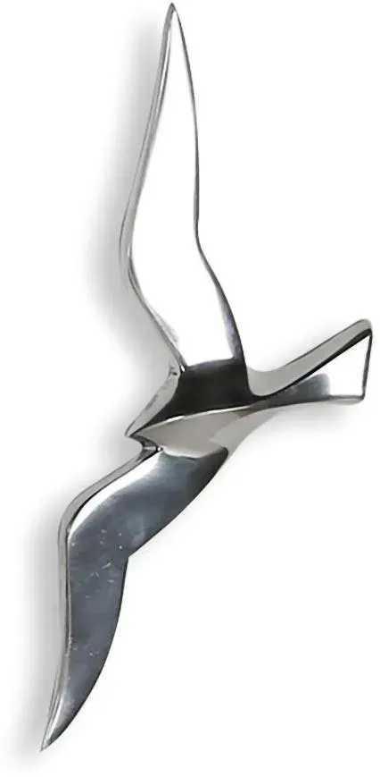 Metallbild Silberfarben ca. 14x34cm