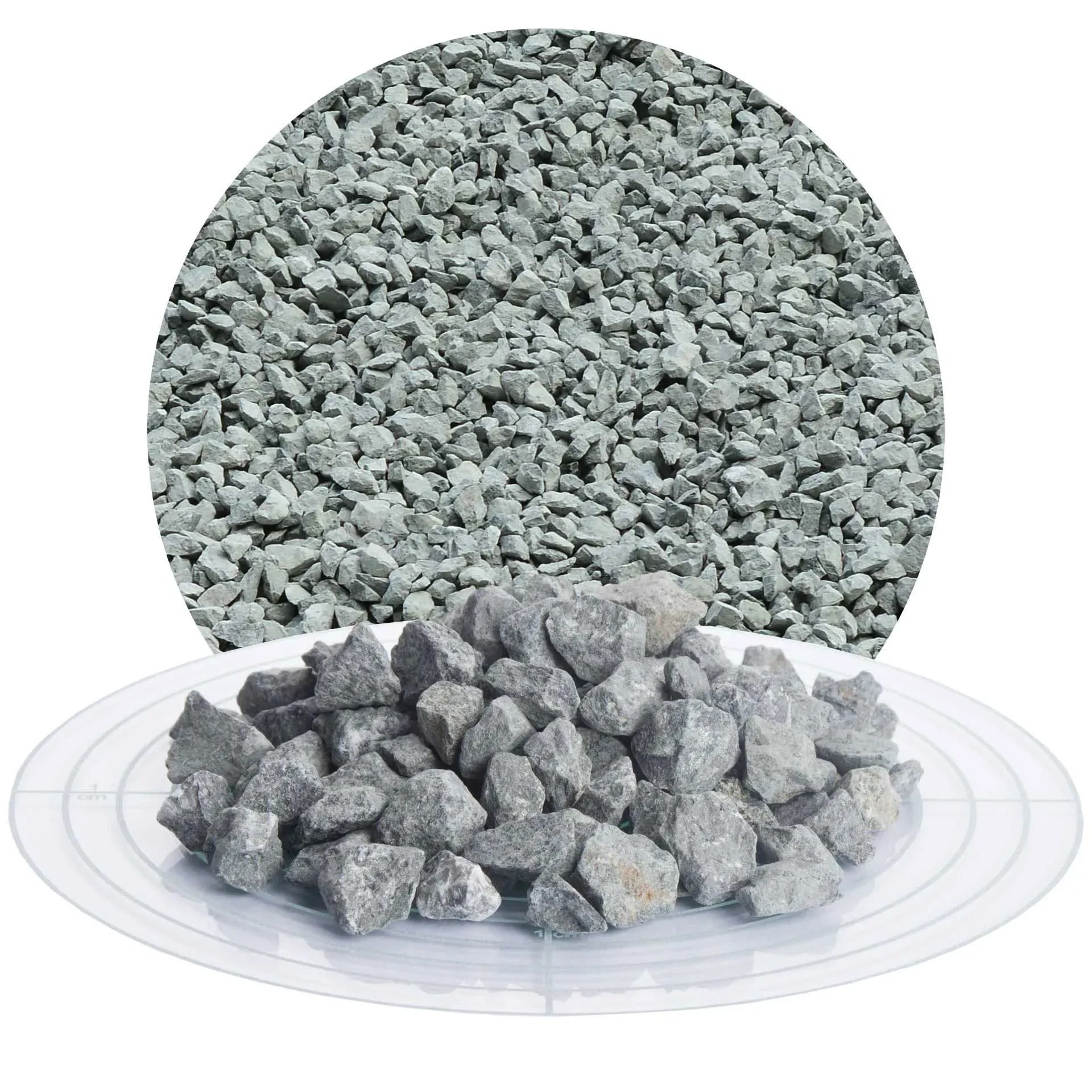 Diabas Ziersplitt grau 11-16 mm - 25 kg Sack
