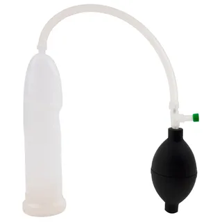 Anatomische Penispumpe mit Ballpumpe, transparent