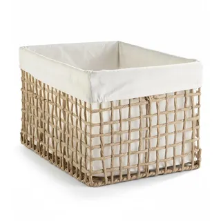 Home4You Aufbewahrungskorb Regalkorb 40 x 25 x 30 cm beige/braun