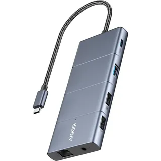 Anker 565 11-Port USB-C Hub extern grau