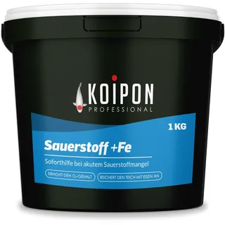 KOIPON Sauerstoff +FE 1kg Aktivsauerstoff | Erhöht den Sauerstoffgehalt im Teich | Soforthilfe bei akutem Sauerstoffmangel