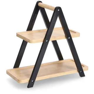 Zeller Present Etagere 32 cm Holz Schwarz