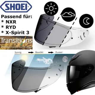 Shoei CWR-1 Visier photochromatisch - Klar/Getönt