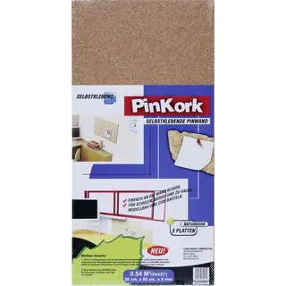 Vigo Pinkorkplatten selbstklebend, 60 x 30 cm, 3 Stück
