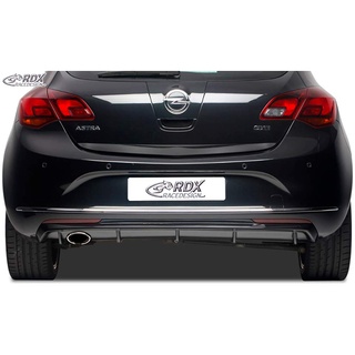 RDX Racedesign Heckschürzenansatz 'Diffuser' kompatibel mit Opel Astra J 5-türer 2009-2015 exkl. Sportstourer (PUR)