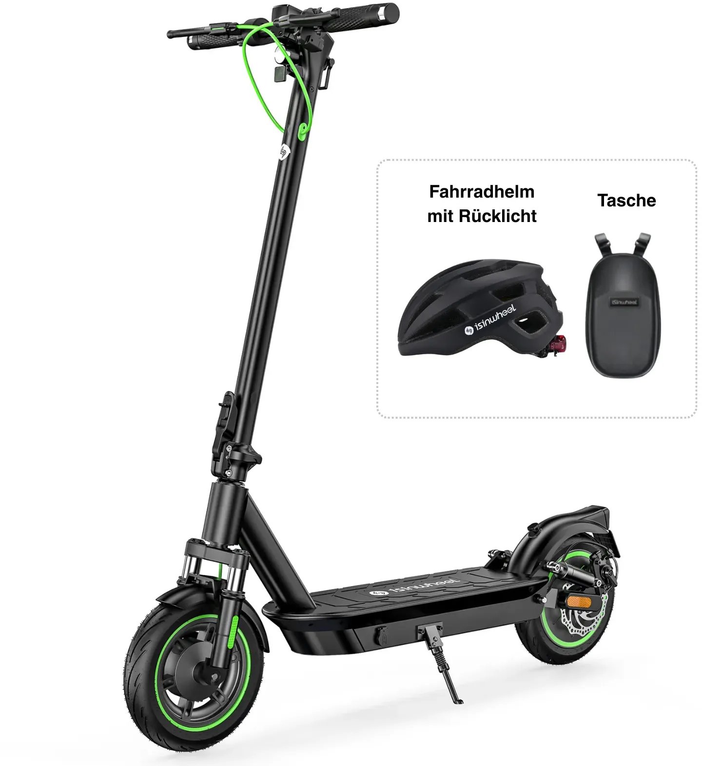 isinwheel S10Plus 500W 60KM Urban E-Scooter Mit Straßenzulassung(ABE,eKFV)