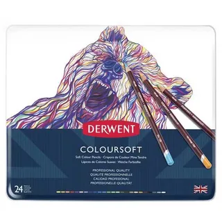 Derwent Metallischer Coloursoft Buntstift 24 Einheiten - Multicolor - One Size