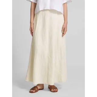 Marc O'Polo Ausgestellter Maxi-Rock aus reinem Leinen, Sand, 40