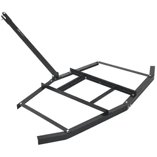 Vevor Schleppegge, 167,6 cm breite, Q235 Stahl-Wiesenegge mit verstellbaren Stangen & Bolzenkupplung, Tragkraft bis zu 22,7 kg, Wiesenschleppe für