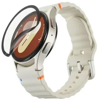 Hama Displayschutz Super Hybrid für Samsung Galaxy Watch8, 44 mm, Montagehilfe