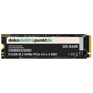 512GB M.2 NVMe Gen4 SSD Festplatte passend für MSI Katana GF66 11UE-044