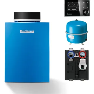 Buderus Paket K60S Gas-Brennwertkessel Logaplus GB212 30 kW Bedieneinheit Logamatic RC310 Zubehör ohne Mischer
