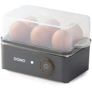 Domo DO9283EK Eierkocher für zu 6 Eier - 'Wood You' Serie - 400W - Mattgrau