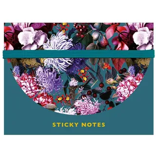 Cedon Sticky Notes Blumenbouquet petrol