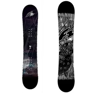 F2 Herren Snowboard Black Deck Freeride/Freestyle 157mw cm Schwarz 2023/24