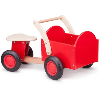 New Classic Toys Rutscher aus Holz für Kinder mit rotem Kasten