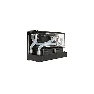 Bewinner Wasserkühler Pumpe, 12V 10W 300ML Reservoir, CPU-Wasserpumpe mit 80mm 4000 U/min Lüfter, Wasserkühl Kühler Tank für die Industrie