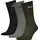Unisex Crew Socken 3er Pack Grün 47-49