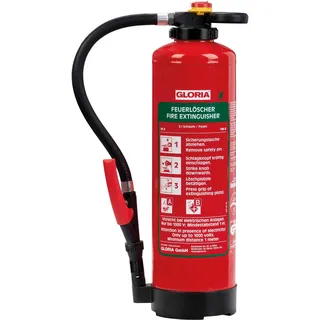 Gloria Schaumfeuerlöscher 6l Aufladegerät Brandkl.34 A 144 B m.Wandh.GLORIA