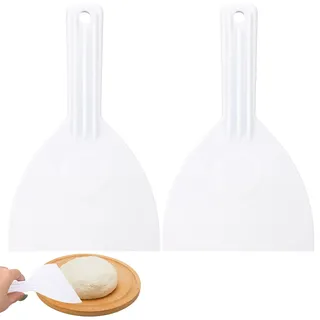 Teigspachtel Aus Kunststoff 2 Stück Ideale Küchenhilfe Für Backen Teigverarbeitung Und Dekoration Flexibel Ergonomisch Hochwertig Leicht Zu Reinigen Perfekt Für Brot Pizzateig Und Süßwaren