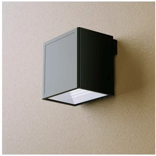 NORTHPOINT LED Akku Wandleuchte dimmbar mit Timer, 3000K warmweiß, inkl. Montagematerial & USB-C Kabel schwarz eckig