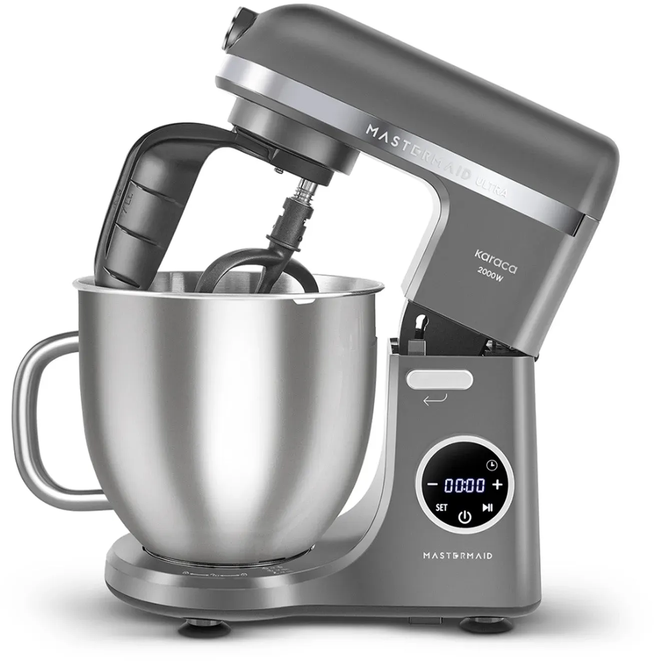 Karaca Mastermaid Chef Ultra D2000W Küchenmaschine mit Digitaldisplay Starlight 7L