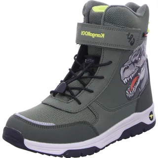 KangaROOS Unisex Kinder K-mj Edison Ev Rtx Sl Schneestiefel, Olive Limetta Dino, 26 EU