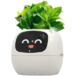 Uhidka Ivy Smart Planter, USB Wiederaufladbarer Kleiner Blumentopf für Den Innenbereich Als Dekoration für Den Innenbereich, Macht das Pflanzenaufziehen Einfach und Macht Spaß,