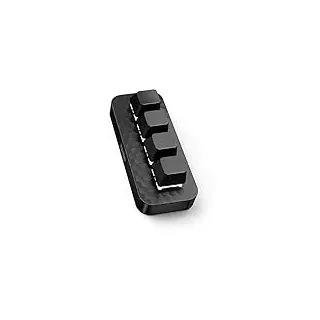 VAYDEER Makro Tastatur Mit 4 Programmierbaren Tasten, Einhand Mechanisch, Mehrere Schichten, Unterstützt Mac OS, Windows, Vista, Mit Typ-C Adapter
