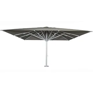 Mendler Gastronomie-Luxus-Sonnenschirm HWC-D20b, XXL-Schirm Marktschirm, 5x5m (Ø7,2m) Polyester/Alu 87kg - anthrazit