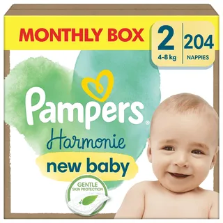 Pampers Harmonie Gr. 2 (4-8 kg) 204 St.