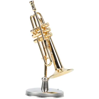 ERINGOGO 1 Satz simulierte Trompetenverzierung Miniatur -Trompete Trompete für Instrument kleine simulierte Trompete Simulation Trompete Mini-Trompete- Kupfer