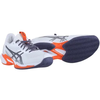 Asics Tennisschuhe Solution Speed FF 3 Clay/Sandplatz/Leichtigkeit weiss/violett Herren