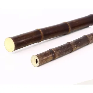 1 Stück Bambusstab 300cm braun-schwarz dünn mit 2,6-3cm Durchmesser - Nigra Bambusrohr dunkel 3m lang