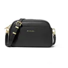 Michael Kors für Damen. 32F5GJ6C5L Jet Set kleine Kamera-Umhängetasche aus Leder schwarz (OSFA), Lässig