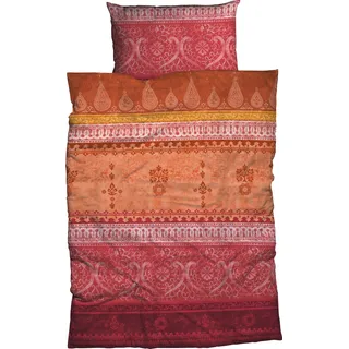 Satin orange 200 x 220 cm + 2 x 40 x 80 cm