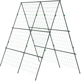 Outsunny Trellis-Rankhilfe mit Stahlrahmen grün B/H/L: ca. 100x180x180 cm - grün