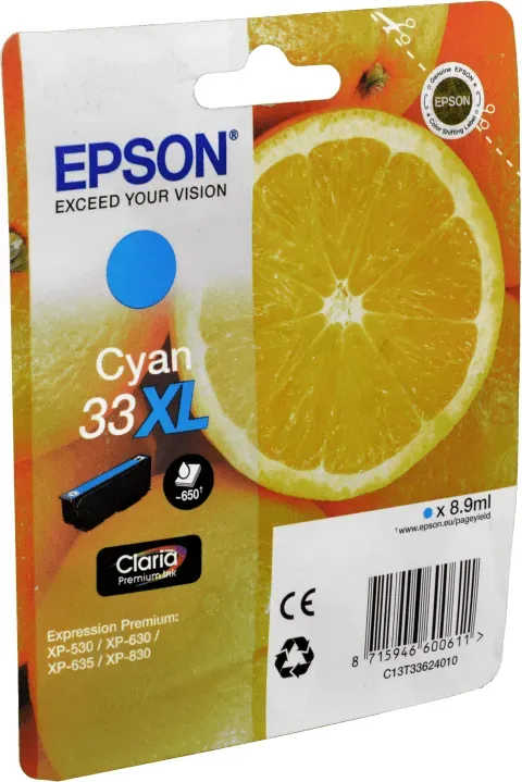 Epson Tinte C13T336240 cyan 33XL