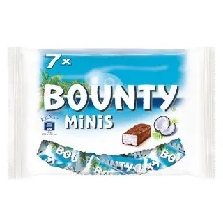 Bounty Schokoriegel Minis, 227g, je 32,4g, 7 Riegel