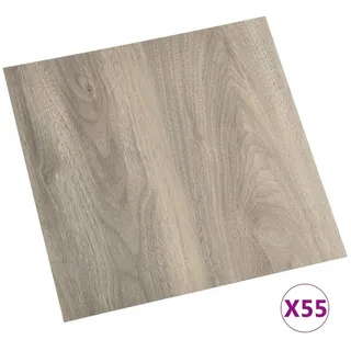 vidaXL - PVC-Fliesen Selbstklebend 55 Stk. 5,11 m2 Taupe