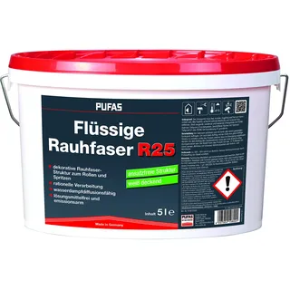 Pufas Flüssige Rauhfaser Weiß 5 l