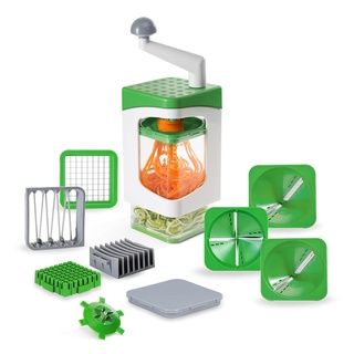 Genius Nicer Dicer Julietti Spiralschneider Set, 9-tlg. grün