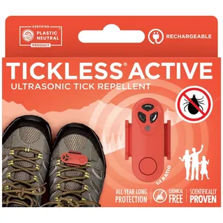 Tickless Active Zeckenschutz für den Außenbereich, Ultraschall-Zeckenschutz für alle Altersgruppen, Koralle