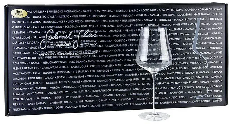 Gabriel-Glas© GOLD-Edition, 510 ml, mundgeblasen, im Geschenkkarton, 6 St