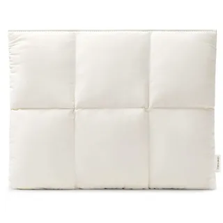 Comfyable Puffy Laptop-Hülle 15/16 Zoll, Gesteppte Puffer Laptop Tasche, weiche MacBook Sleeve kompatibel mit MacBook Air 15 Zoll M5 A3448 und MacBook Pro 16 Zoll M5 Pro/Max A3428 A3429, Reisweiß