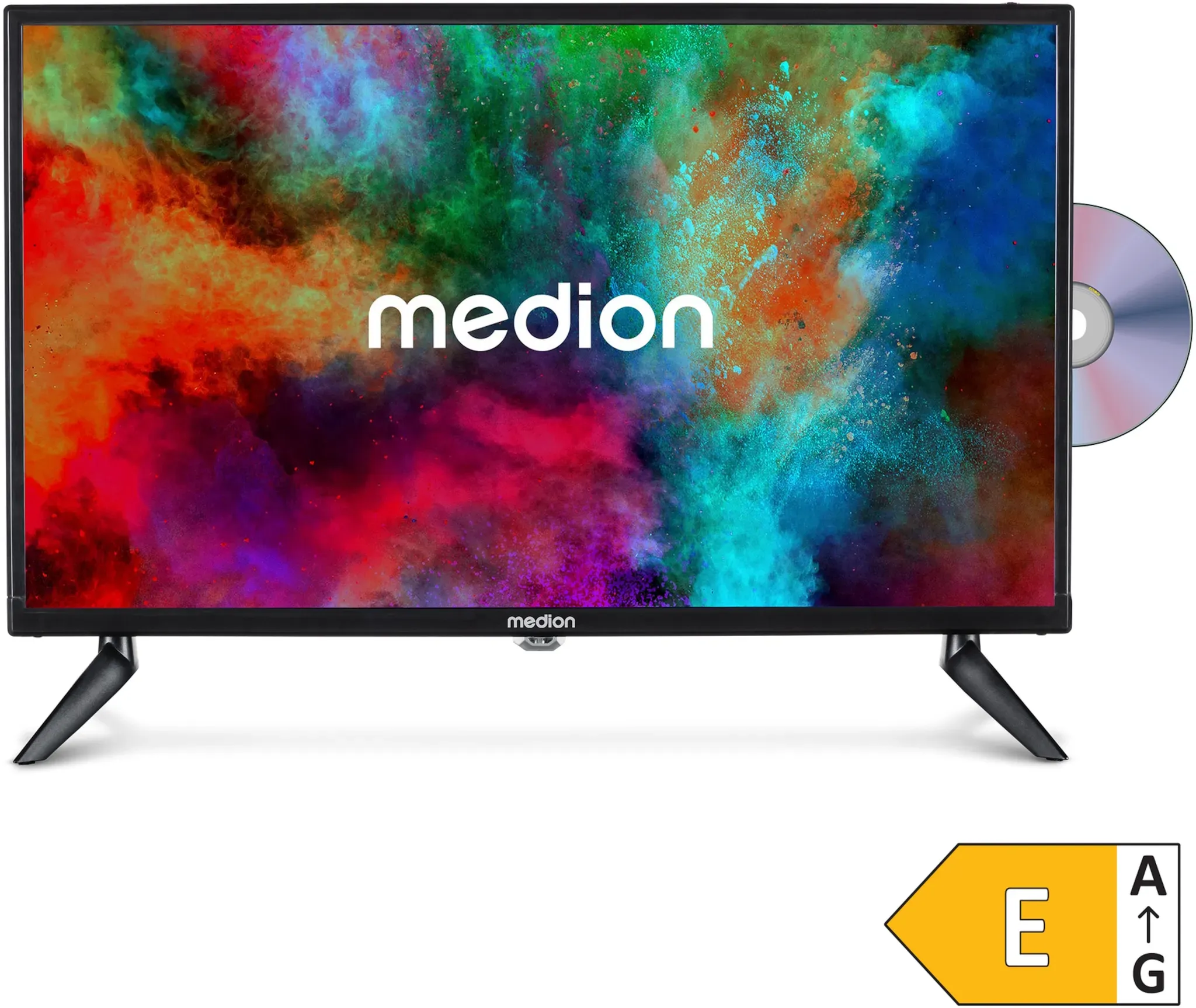 MEDION LIFE MD 824001 TV (2026), 59,9 cm (24'') LCD-TV, Full HD, HD Triple Tuner, integrierter DVD-Player, Car-Adapter, integrierter Mediaplayer, CI+