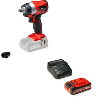 Einhell Professional Akku-Schlagschrauber TP-CW 18 Li BL Power X-Change (18 V, 215 Nm, Brushless, Außenvierkant-Aufnahme, Bit-Adapter, LED-Licht, inkl. 4,0 Ah Akku + Ladegerät)