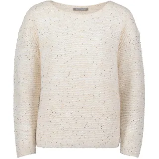 Betty & Co Strickpullover mit Pailletten 36, Beige - 36